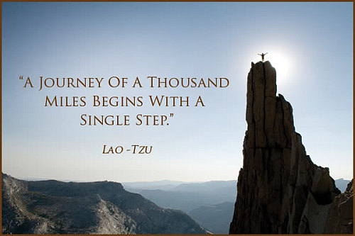 Ready To Take The First Step Quote Picture