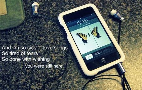 Love song ipod quote