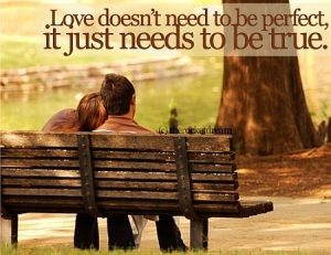 True Perfect love quotes couple