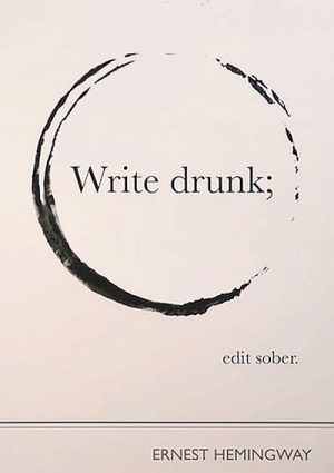 write drunk quote