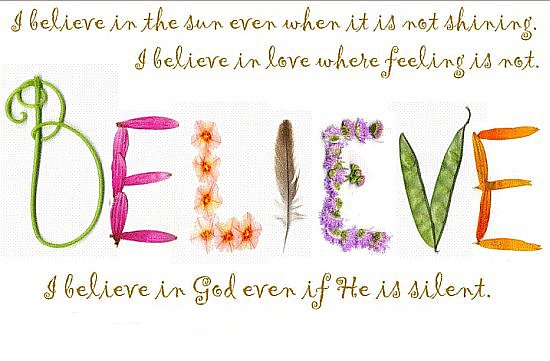 Beleive God Life Quote