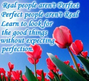 real people - perfection quote