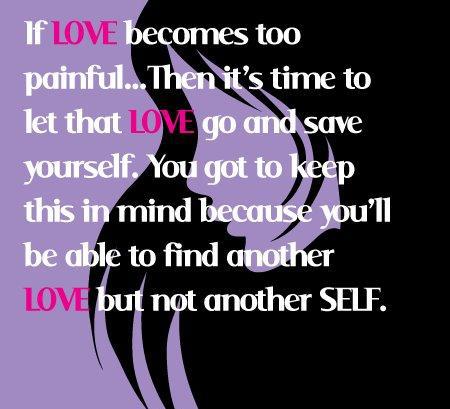Painful Love - self quote
