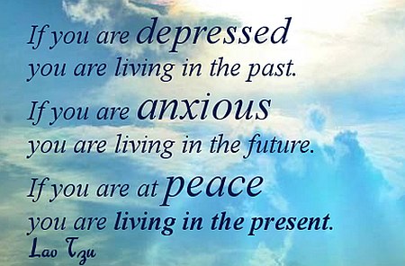 Living in the present quote