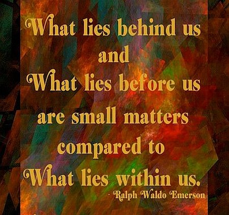 What Lies Before Us Are Small Matters