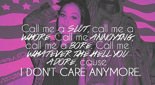 I dont care quote