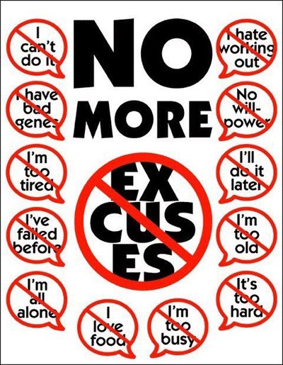 no more excuses quote