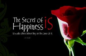 Secret of happiness