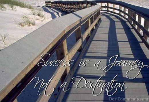 Success is a journey quote