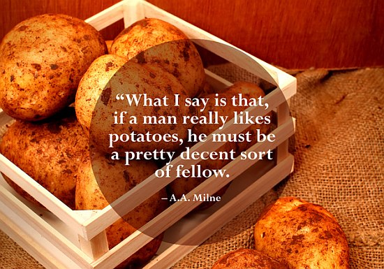 man potatoes funny quote