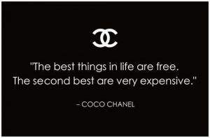 best things in life coc chanel quote