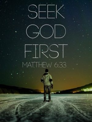 seek god first quote