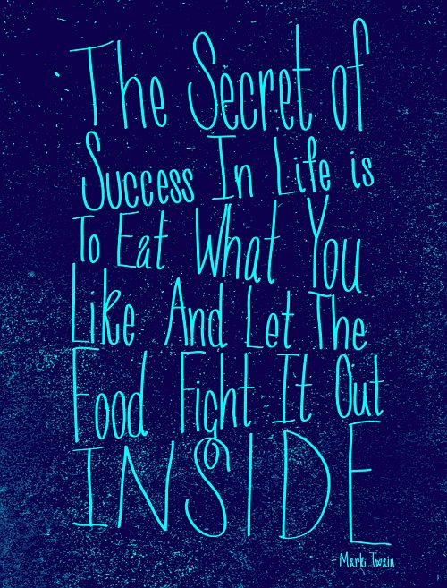 food success mark twain quote