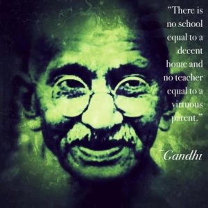 there is no school Gandhi