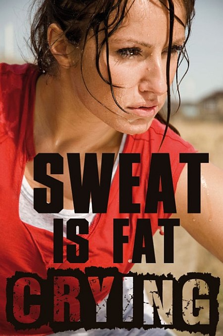 sweat girl fitness quote