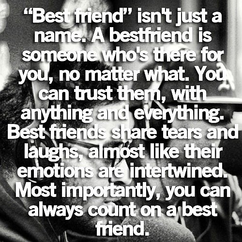 Best Friend Is Not Just A Name