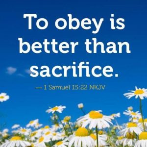 obey sacrifice saying