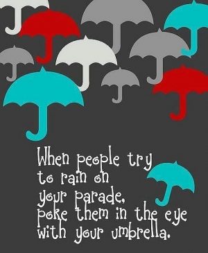 people umbrella rain