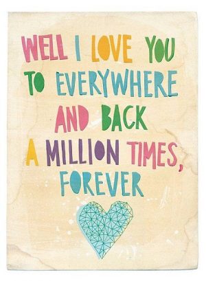 I love you one million times quote