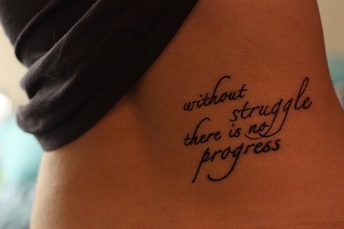 tattoo struggle progress quote