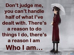 Dont judge Quote