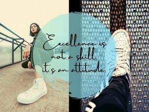 Excellence is not a skill, it's an attitude quote