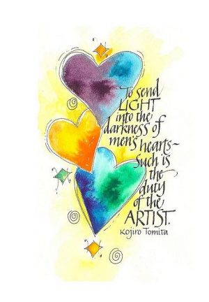 mens heart artist quote